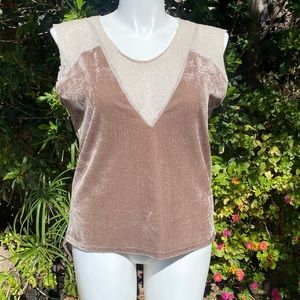 Sheer and Velvet Winter Sleeveless Blouse / Camisole